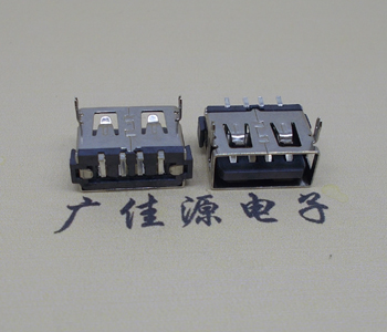 广东USB短体母座.超薄5.9H胶芯.移动电源接口