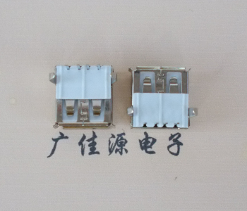广东usb AF90度插座14.0mm耐高温LCP半包胶芯