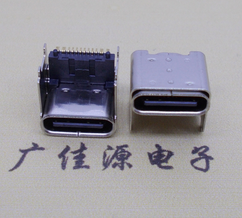 广东快充type-c16p母座加高4.3mm