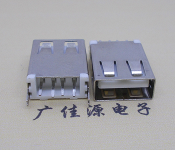 广东USB AF立式 直插 加长款17.5MM 大电流3A插座