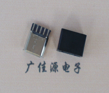 广东麦克-迈克 接口USB5p焊线母座 带胶外套 连接器
