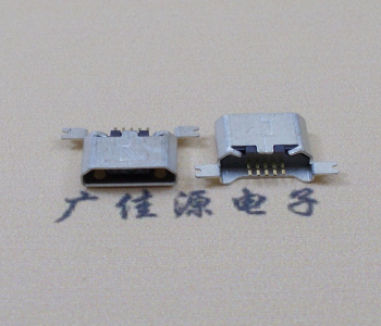 广东MK USB B Type 沉板0.9母座后两脚SMT口不卷边
