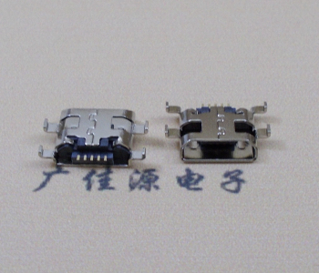 广东MICRO USB 沉板母座 四脚插 镀雾镍 直边斜口定义