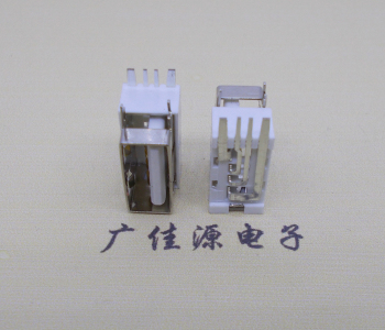 广东USB侧立式短体10.0尺寸 侧插加宽脚5A大电流插座