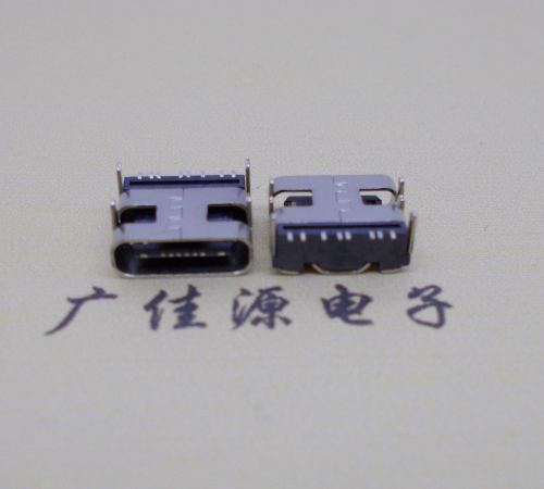 广东Type-C8P母座卧式四脚插板连接器