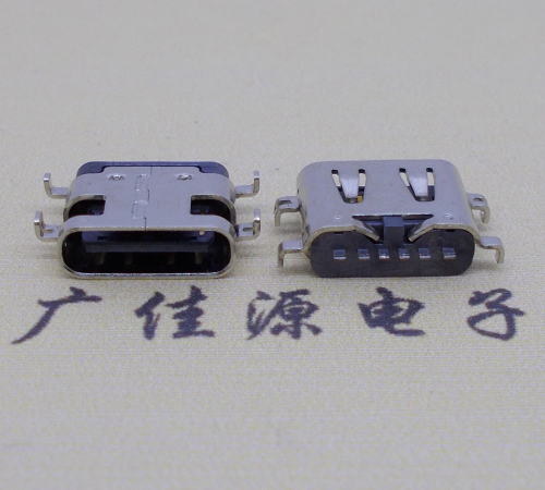 广东USBType-C6P母座沉板1.6连接器