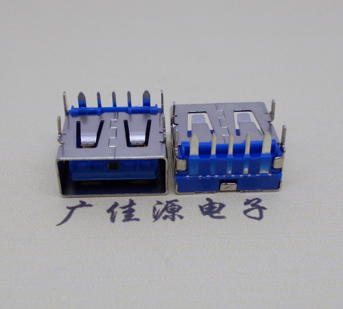 广东 USB5安大电流母座 OPPO蓝色胶芯,快速充电接口