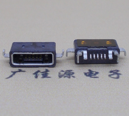 广东MICRO USB防水AB型口母头3D图纸封装