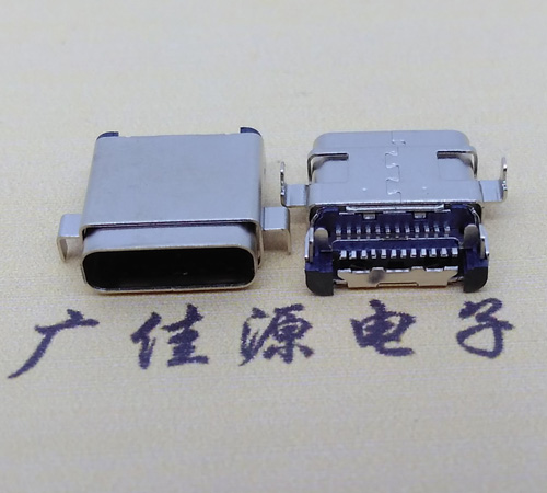广东板上型type-c24p母座 卧式type-c母座连接器