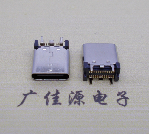 广东立式type c24p母座立贴高8.8-9.3-10.0-10.5mm