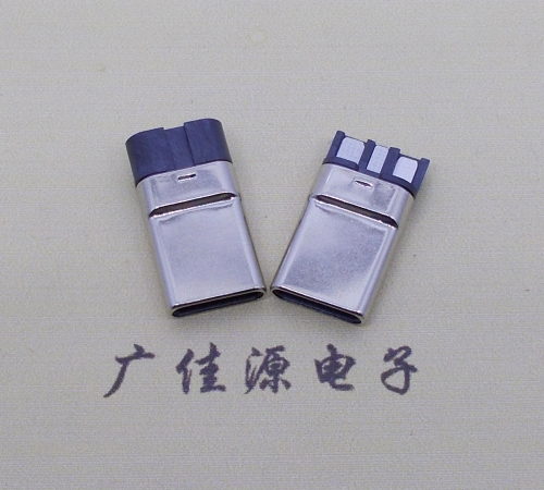 广东焊线式 type c11p拉伸公头连接器总体长15.9mm