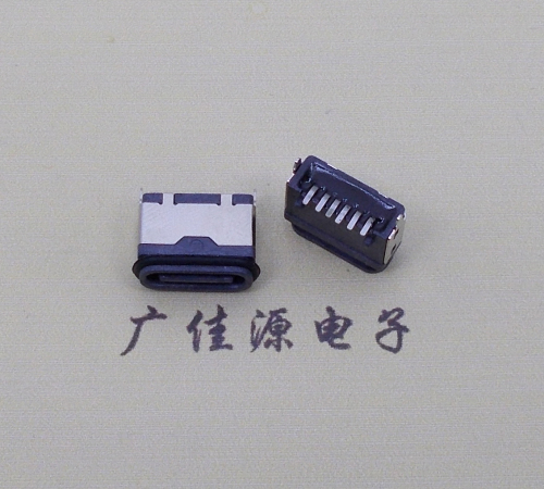 广东type c6p防水母座立式贴板SMT贴片