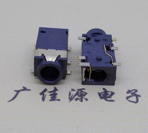 广东PJ-342耳机2.5/3.5音频插座六脚贴片双柱