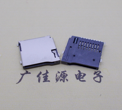 广东 厂家直销TF-卡座9p自弹网络储存卡座尺寸规格齐全