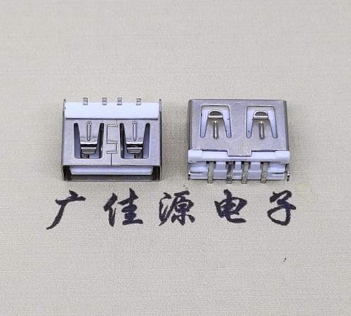 广东usbA母立贴10.0mm短体 DIP立插式连接器接口